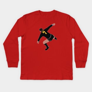 Eric Cantona Kung Fu Kick Kids Long Sleeve T-Shirt